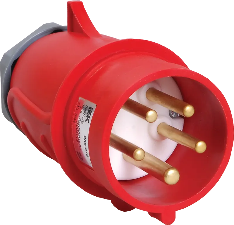 вилка переносная сси-015 16а-6ч/200/346-240/415в 3р+ре+n ip44 magnum иэк 