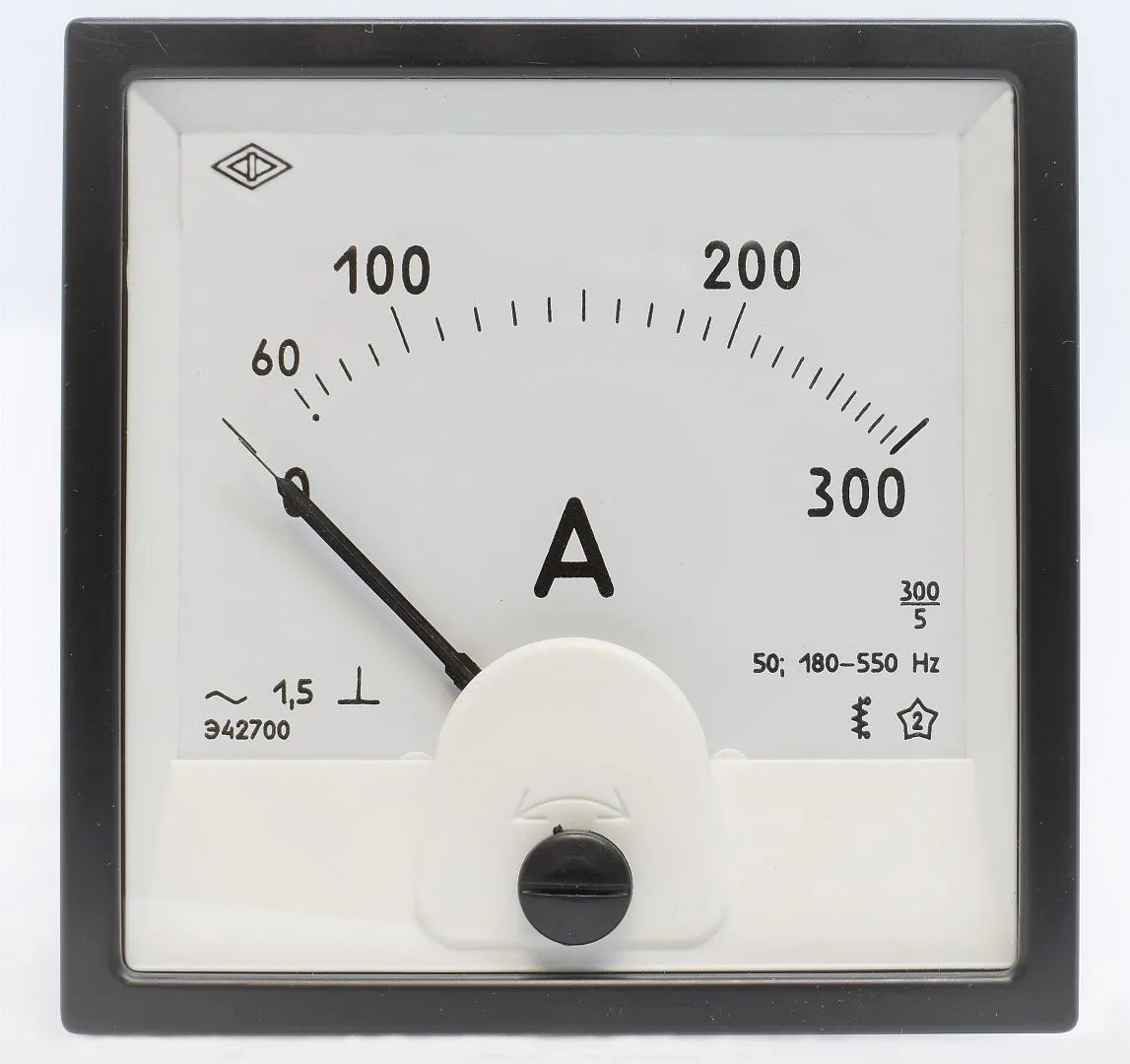 Амперметр Э 42700 75/5А (80х80мм) купить в интернет-магазине Электрум