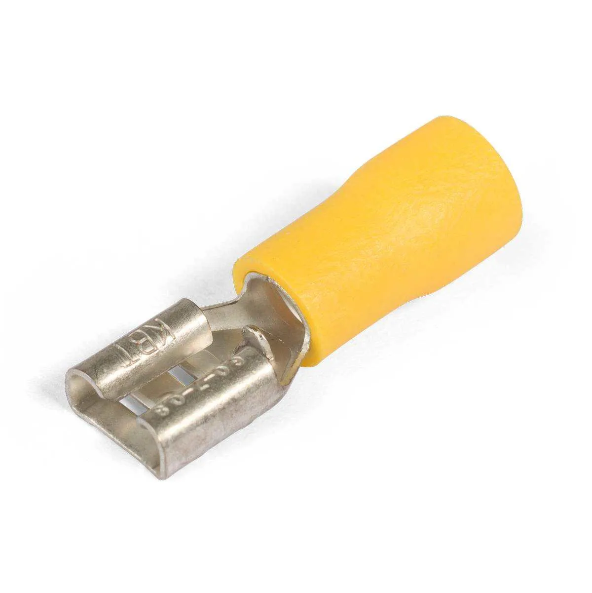 Разъём РПИ-М 6,0–(6,3) жёлтый (™КВТ) упак.100шт.